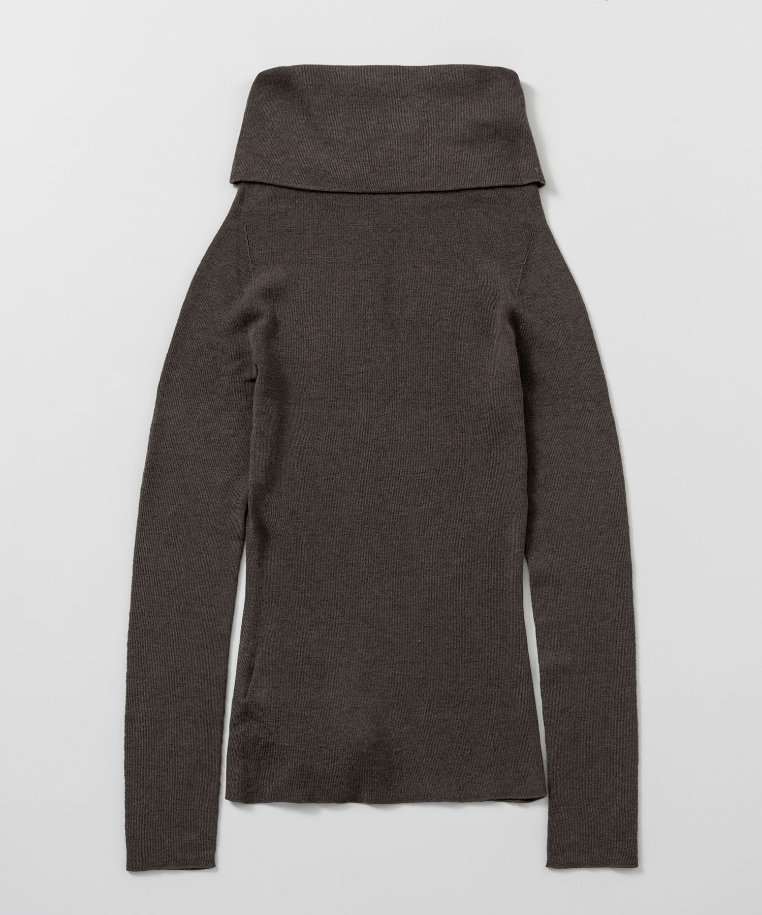 カシミヤブレンド オフショルダーニット