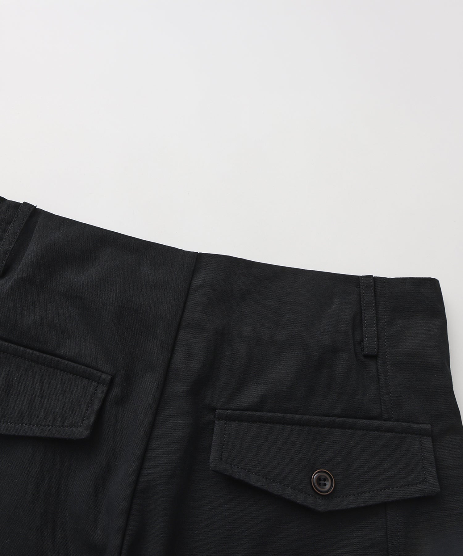 【6月中旬届け予約商品】コットン ワイドストレートパンツ