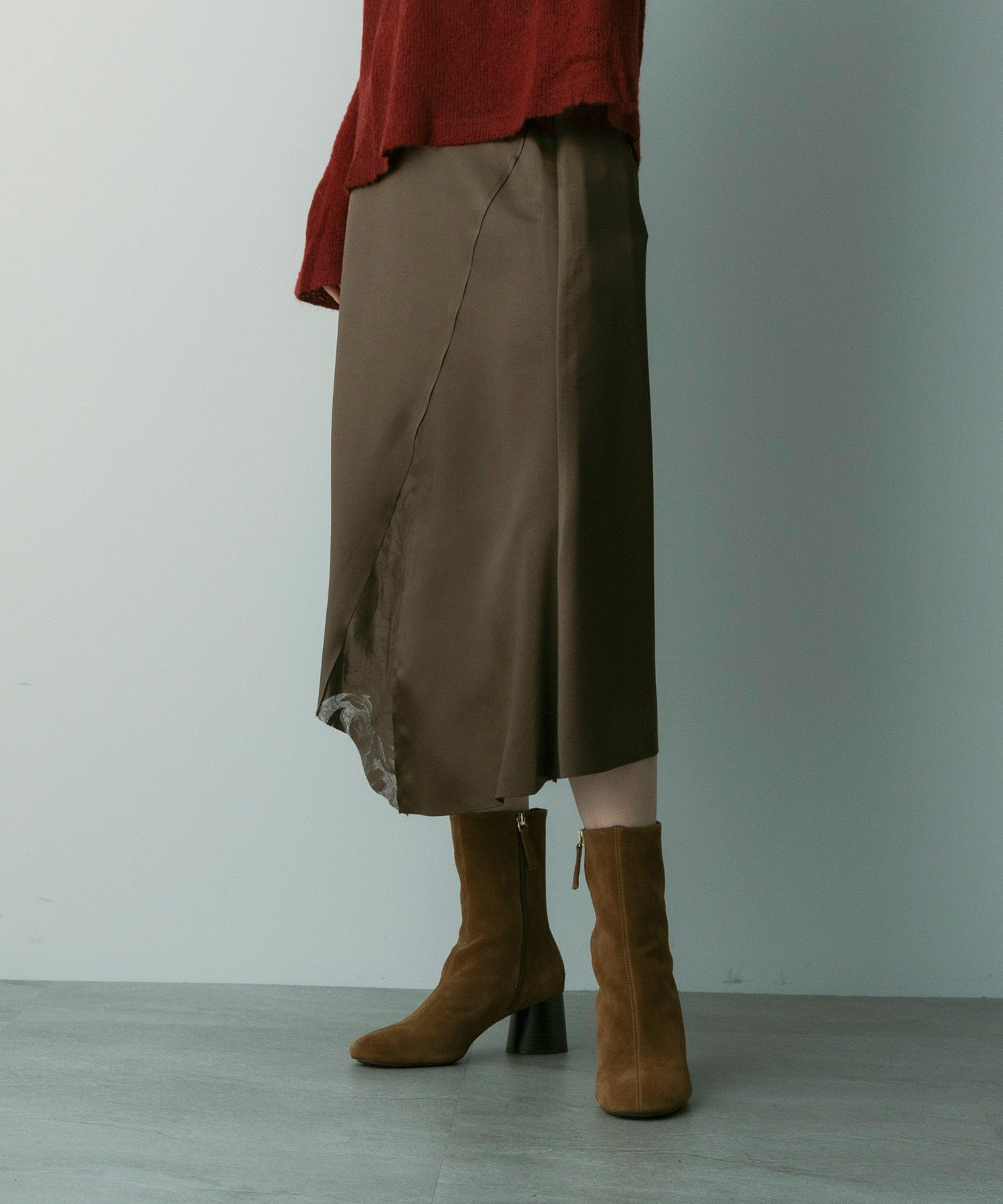 アシンメトリー レーススカート
