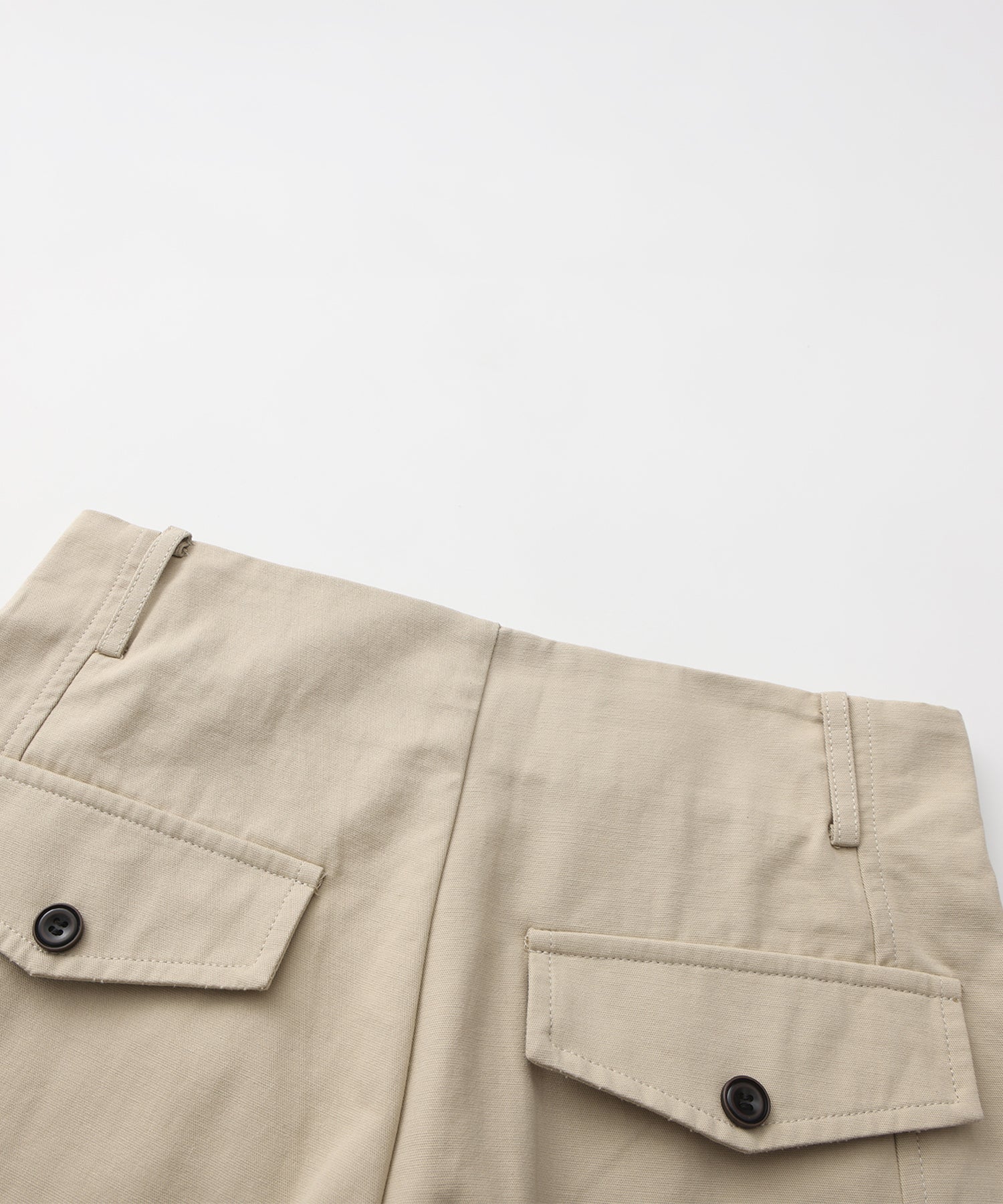 【6月中旬届け予約商品】コットン ワイドストレートパンツ