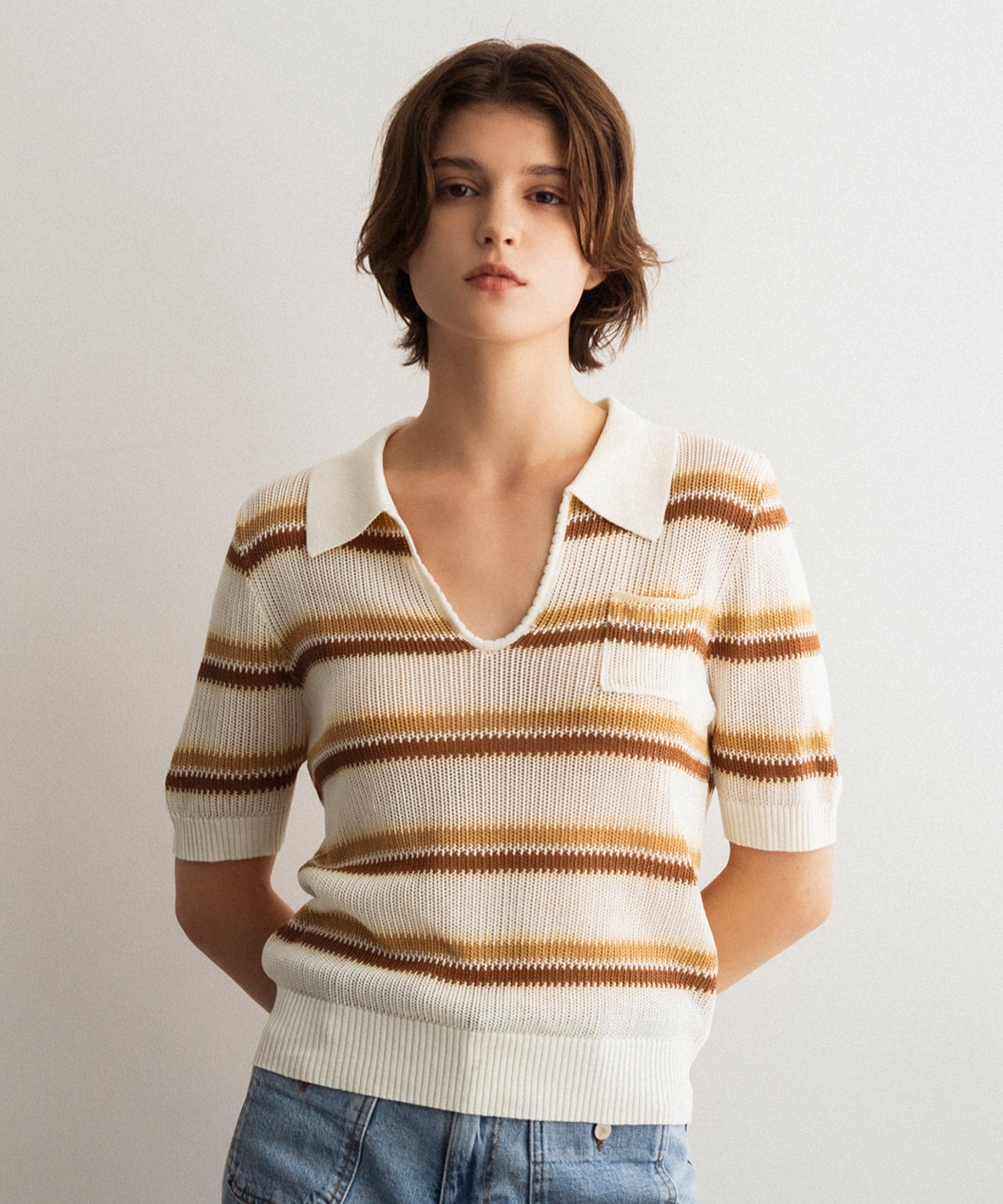 シアーボーダーポロニット