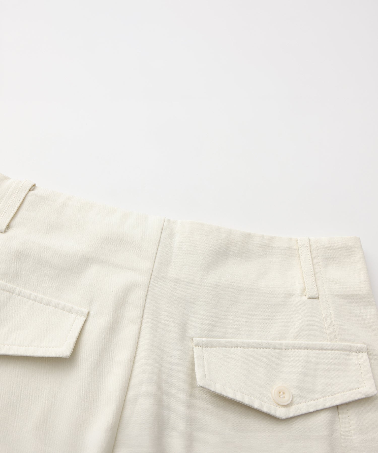 【6月中旬届け予約商品】コットン ワイドストレートパンツ
