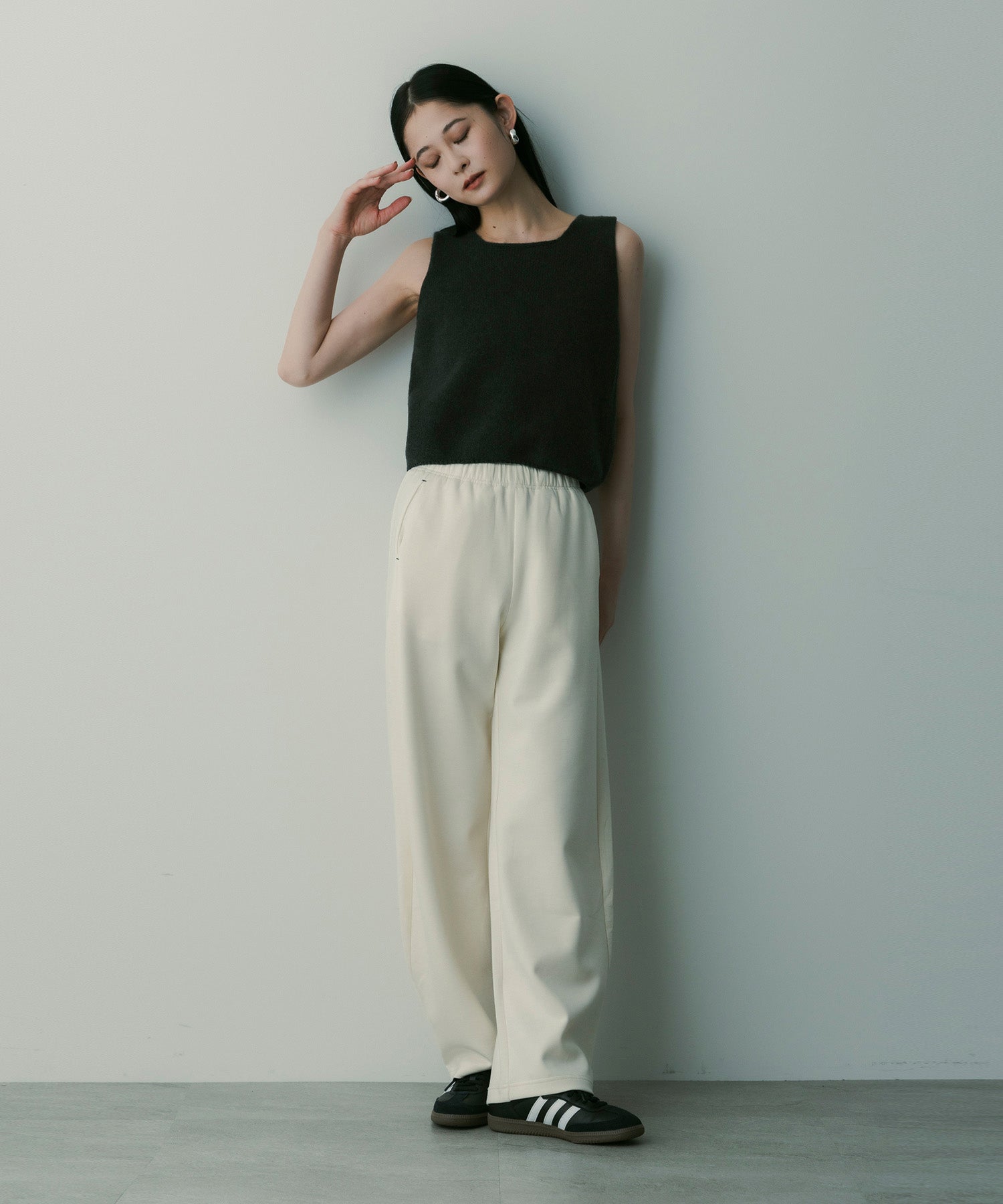 リラックスワイドパンツ★navy画像なし